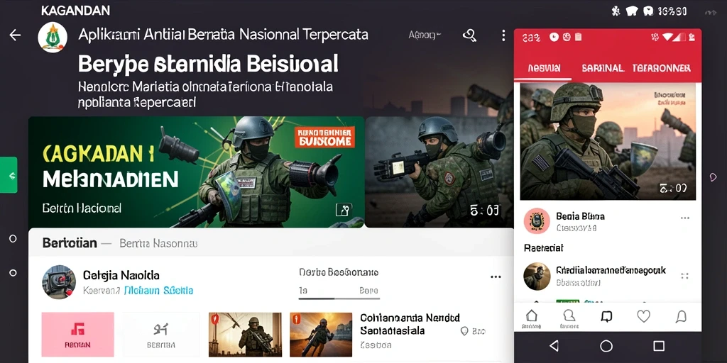 Tampilan antarmuka KAGANDAN yang sederhana dan informatif.