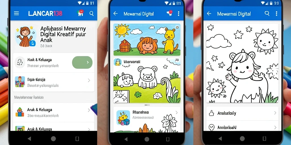 Antarmuka LANCAR138 yang ramah anak dan penuh warna.