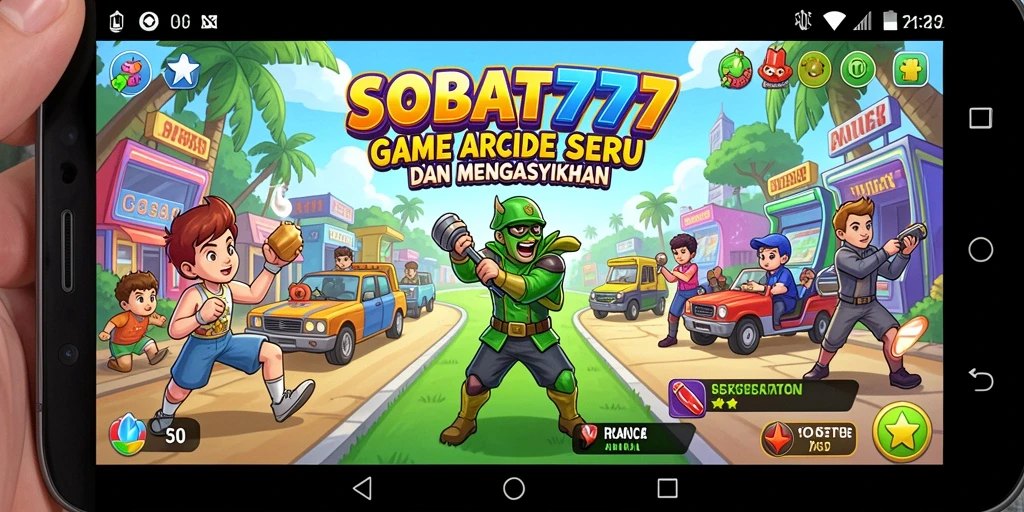 Tampilan antarmuka SOBAT777 yang menarik dan penuh warna.