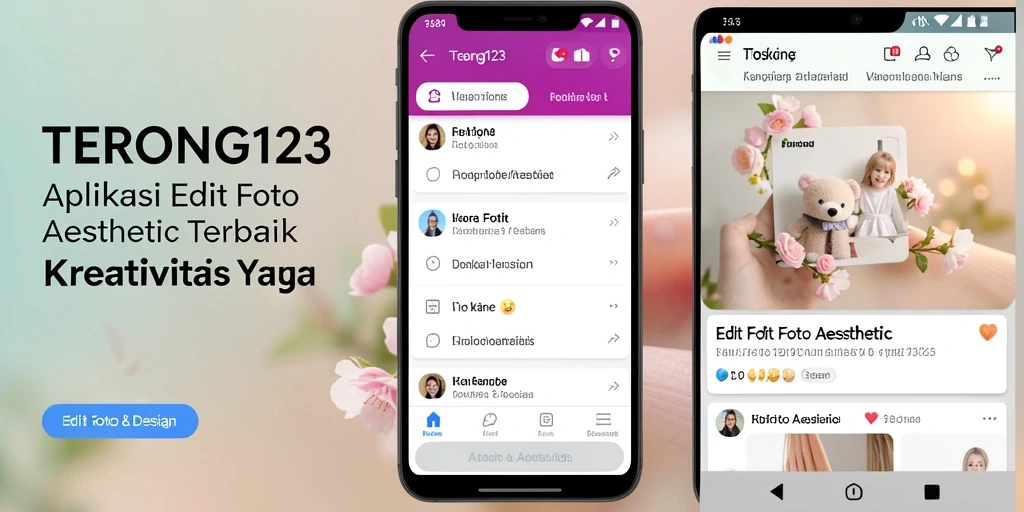 Antarmuka aplikasi TERONG123 untuk Edit Foto Aesthetic yang intuitif dan beragam pilihan.