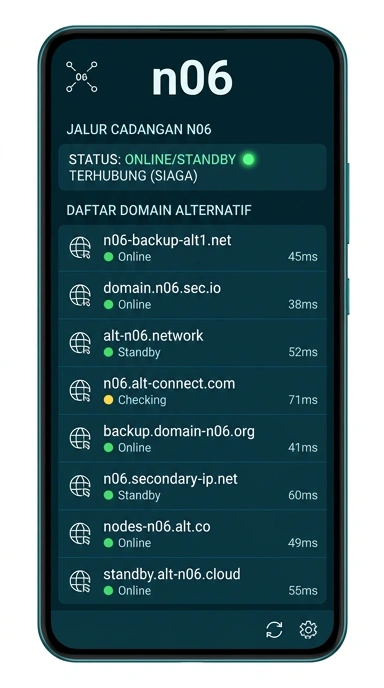 Tampilan link alternatif n06