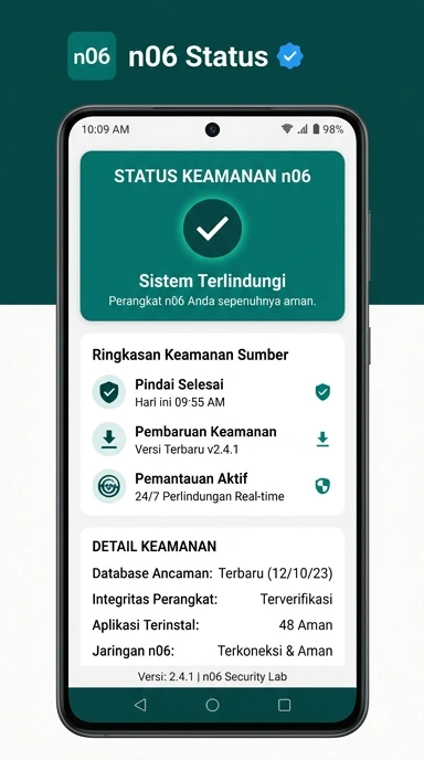 Tampilan kanal resmi n06